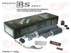Kit de amortiguadores delanteros y traseros gris RS para Vespa 50&#x2F;90&#x2F;125 Special-LR-Primavera 