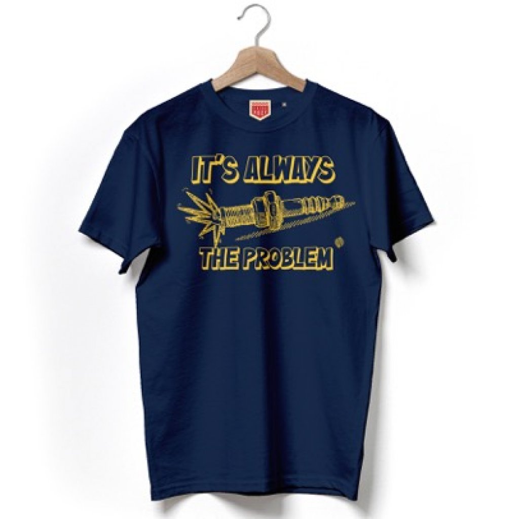 T-shirt blu notte "It's always the problem" by RDV 