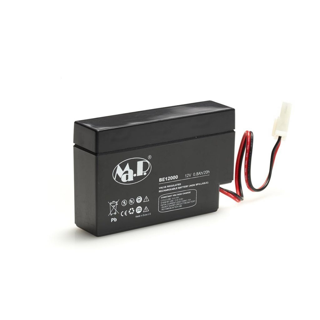 Batteria AGM 12V-0,8 Ah per uso tampone Contachilometri digitale-Varie per Vespa 50/90/125/150/160/180/200 
