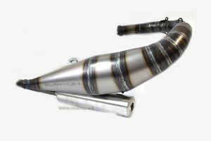 Silenciador de expansión Quattrini M3 XC GTR para Vespa 125 Primavera- ET3 