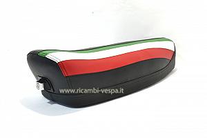 Sillín completo de color Negro con bandera ITALIANA 