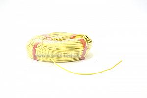 Cable eléctrico con recubrimiento de silicona-goma en amarillo para restablecimiento estatores, etc. 