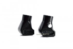 Par de pies de aluminio negro para Vespa PK / 125/150/200 PX-PE 