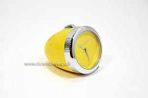 Mini reloj de mesa amarillo 