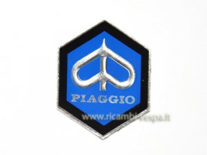 Escudo hexagonal de 31 mm para Piaggio Ciao SI 
