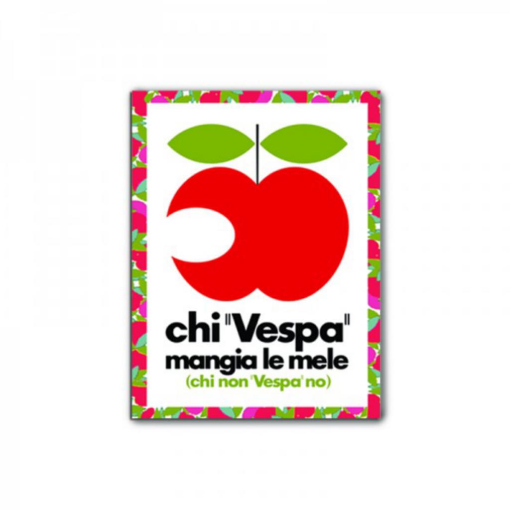 Vespa magnet - apple 